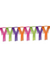 Guirlande mexicaine Dia de los muertos multicolore à franges
