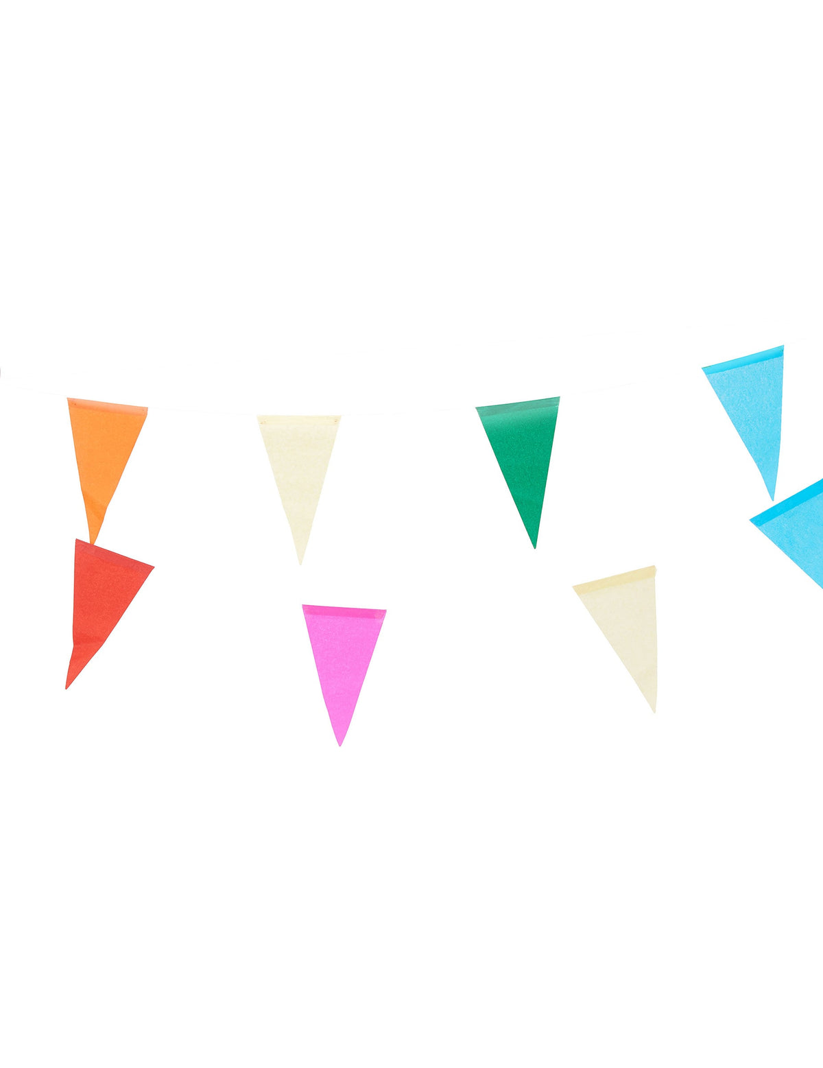 Guirlande de fanions multicolore en papier pour fête