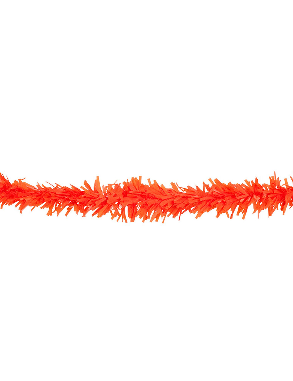 Guirlande en PVC pour fête orange ignifugée 10 mètres