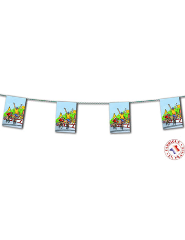 Kerékpáros papír koszorú