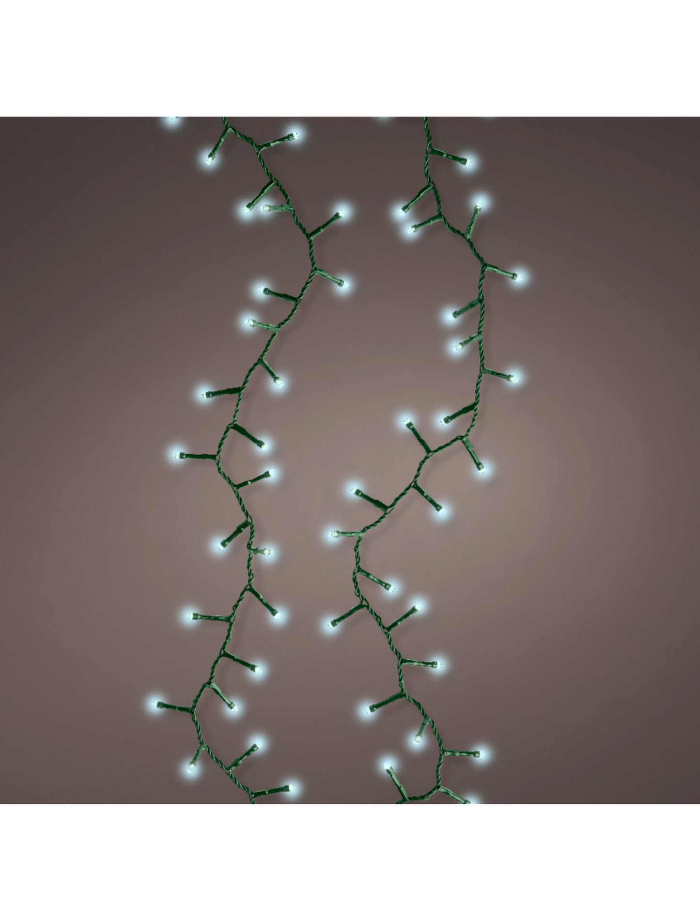 Fehér fényfüzér 400 LED-del, 10 m 