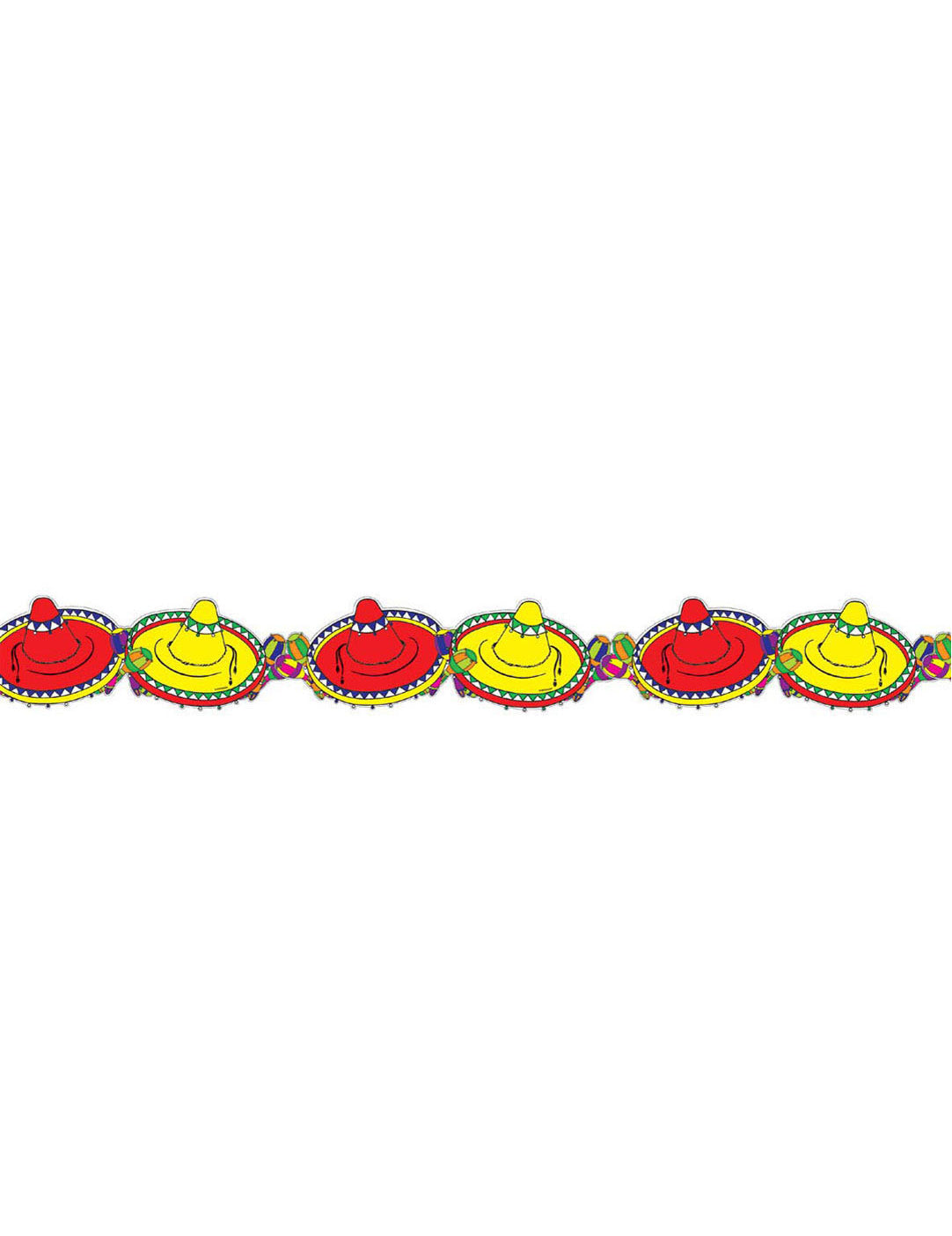 Mexikói papír koszorú sombreros 3 m