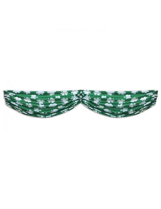 Guirlande motifs trèfles pour fête verte et blanche