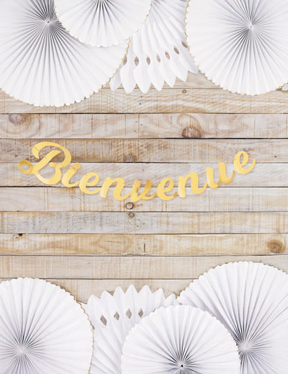 Arany üdvözlő girland 1,4 m