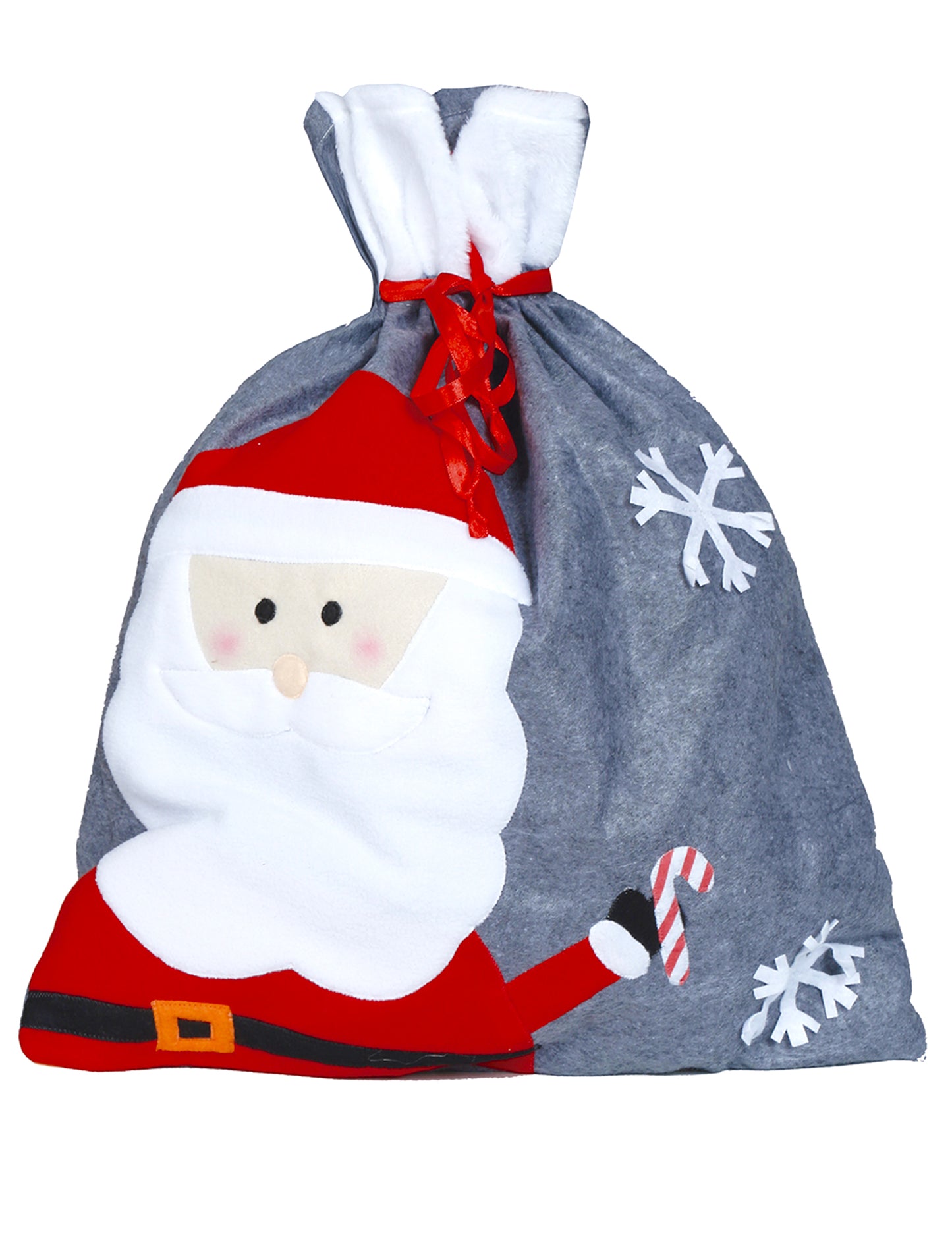 Szürke karácsonyi harisnya 50 x 60 cm