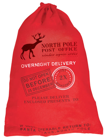 Piros Mikulászsák 65 x 45 cm