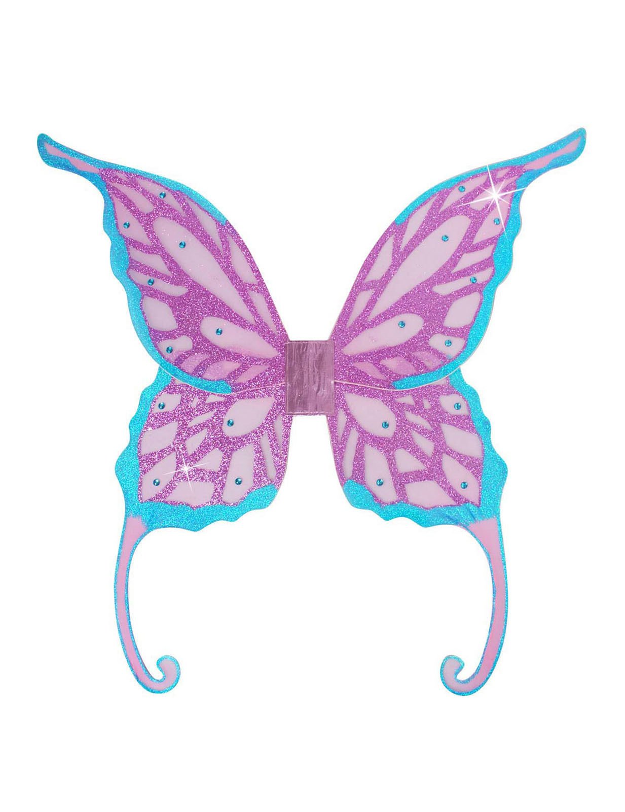 Türkiz és lila tündér szárnyak 85 x 88 cm