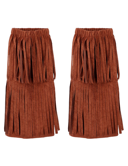 Felnőtt indiai rojtos lábmelegítők