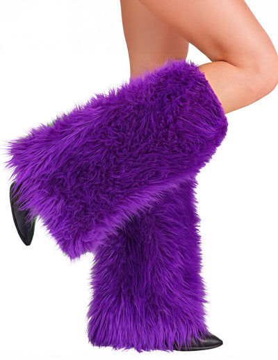 Jambières à poils pour adulte violettes