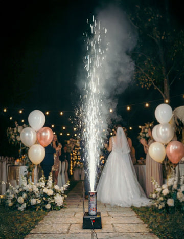 Jet de scène pour mariage 2 mètres 30 secondes argent