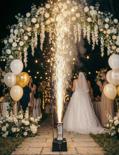 Jet de scène 2 mètres 30 secondes pour mariage or