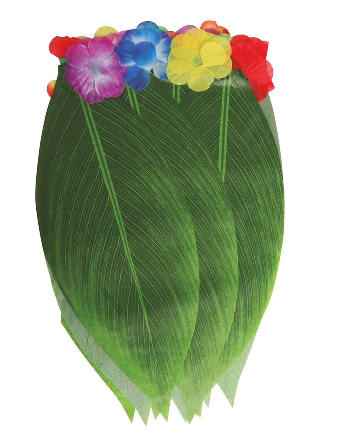 A hawaii szoknya virág- és levéldíszének részlete, banánlevél motifumok