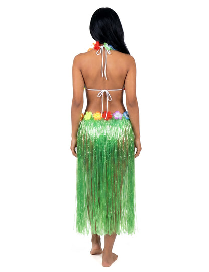 Hosszú hawaii szoknya zöld felnőtt