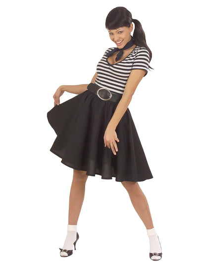 Vue d'ensemble de la jupe rock'n'roll pour femme noire