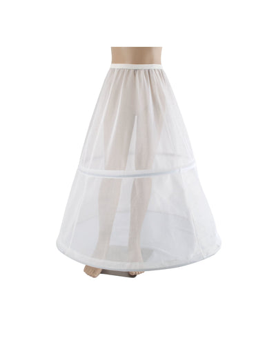 Jupon bouffant pour enfant blanc à cerceaux