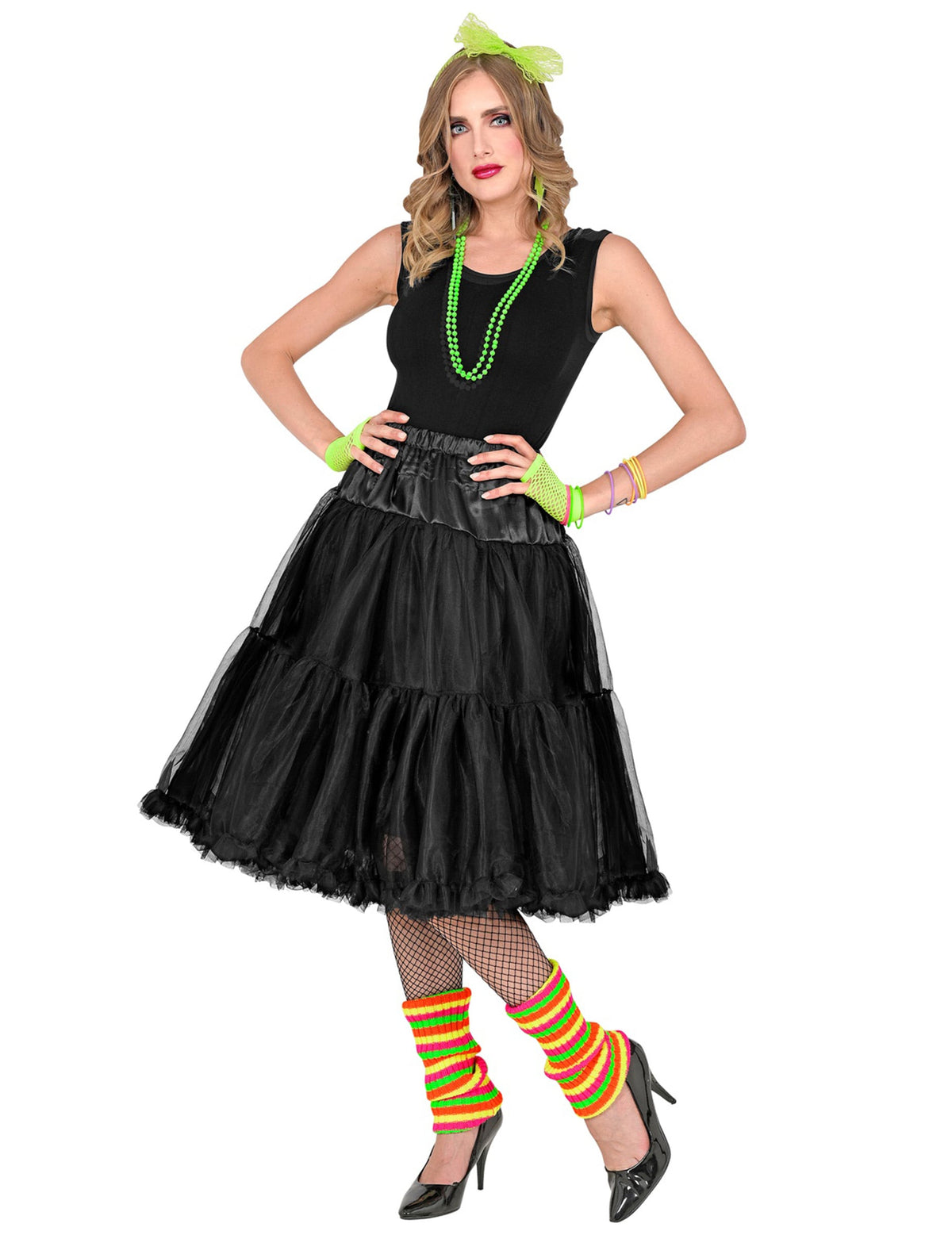 Jupon en tulle noir pour femme de 65 cm
