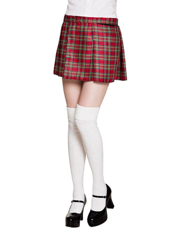 Piros skót női jelmezszoknya 