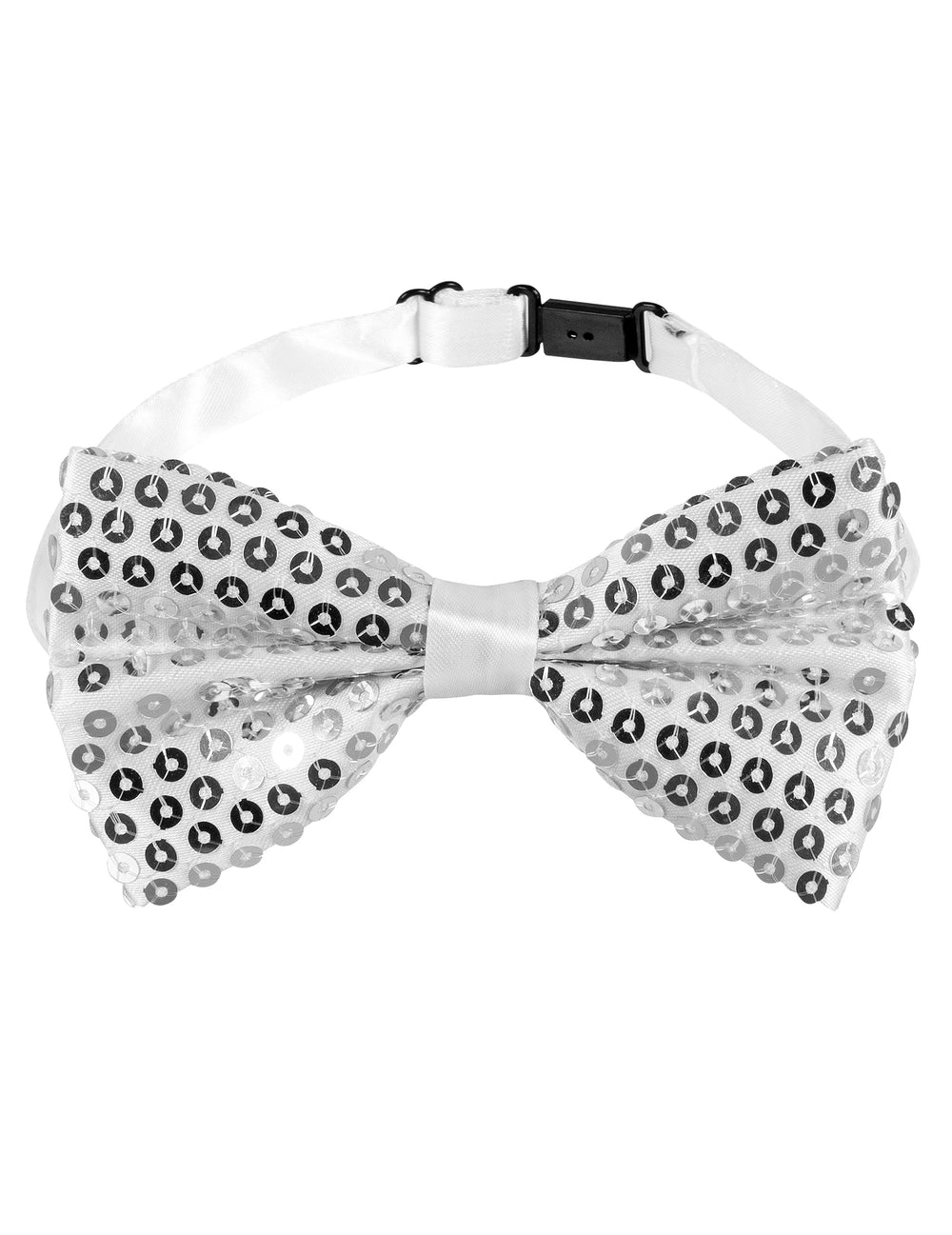Nœud papillon du kit accessoires à sequins pour adulte argentés