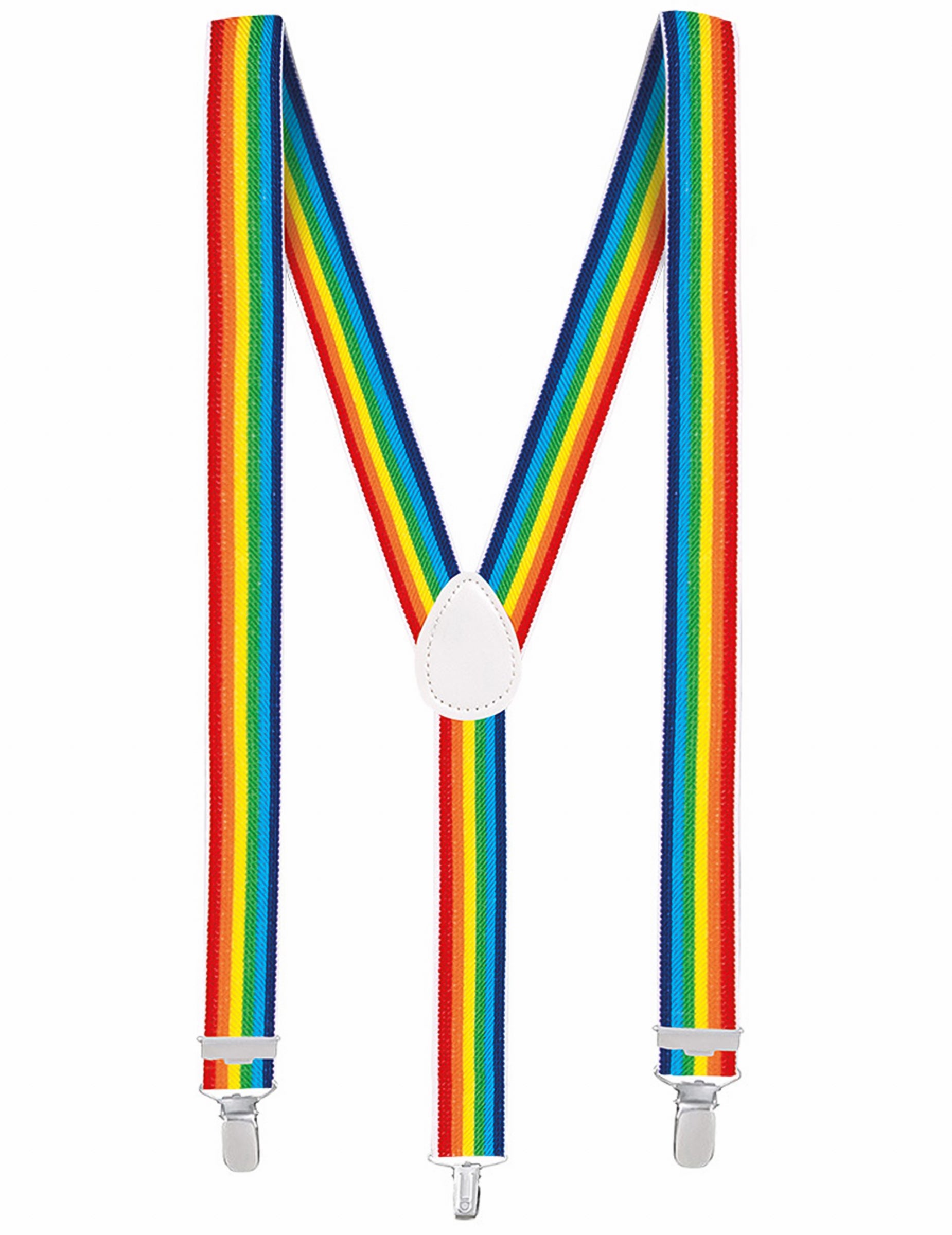 Bretelles multicolores du kit accessoires arc en ciel