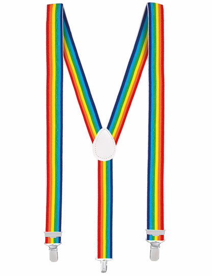 Bretelles multicolores du kit accessoires arc en ciel