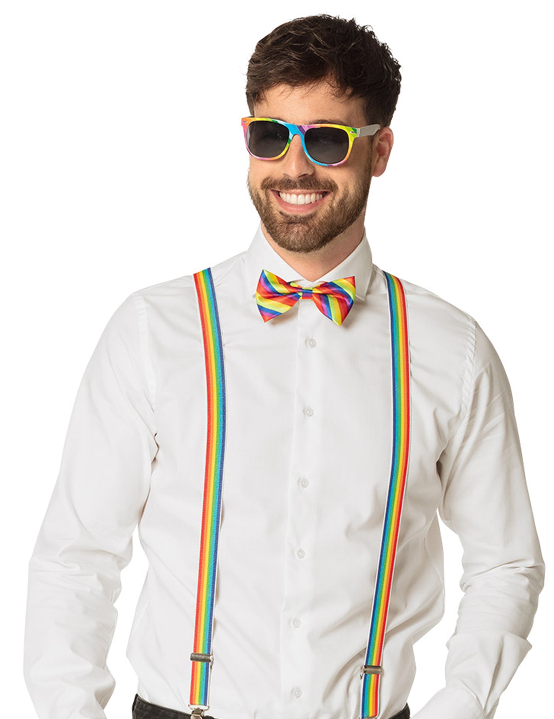 Vue de face du kit accessoires arc en ciel