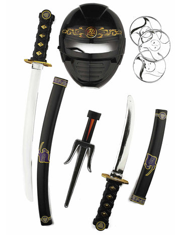 Kit kiegészítők fegyverek és gyermekek ninja maszkja
