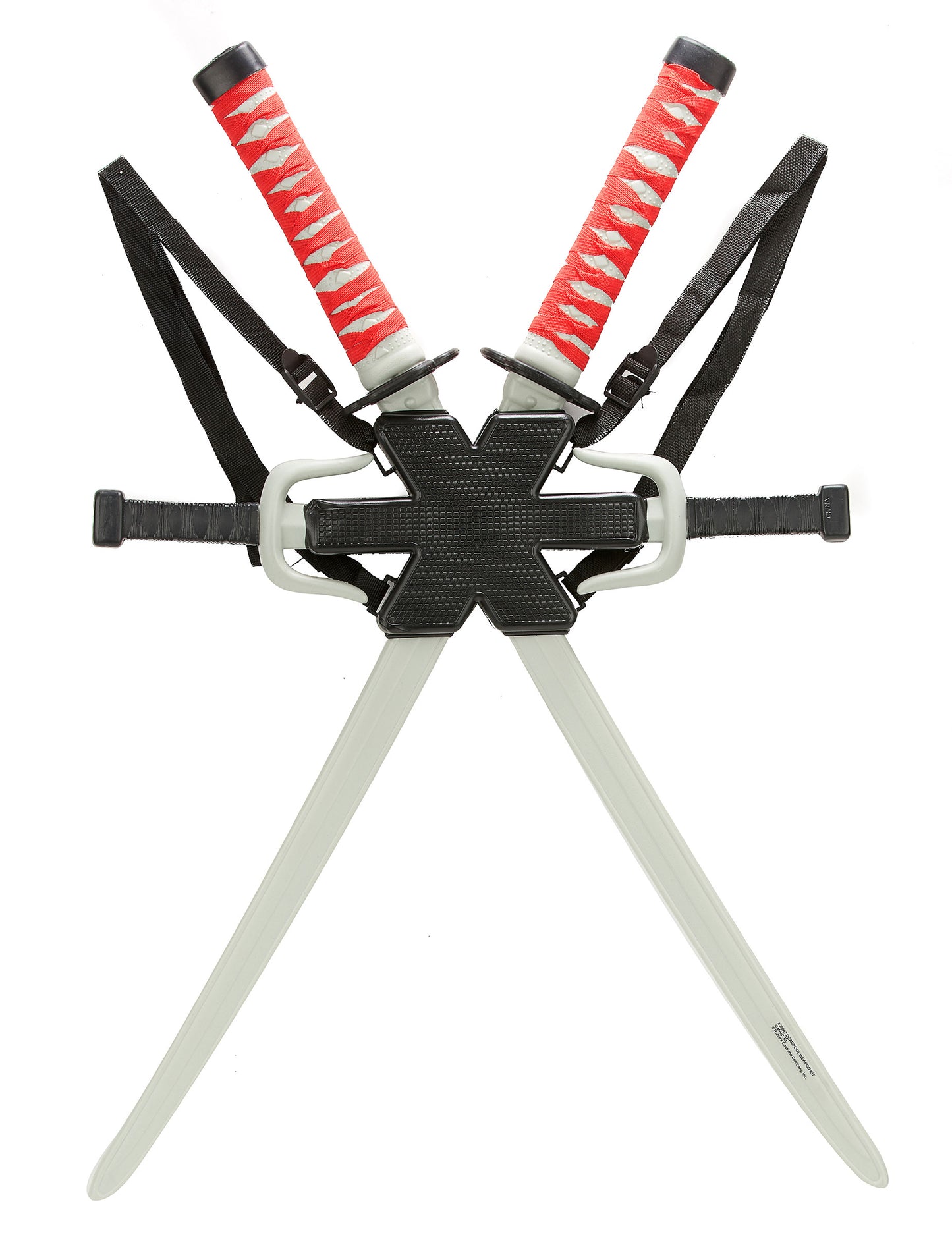 Kit accessoires Deadpool pour adulte rouge et noir avec katanas et sais