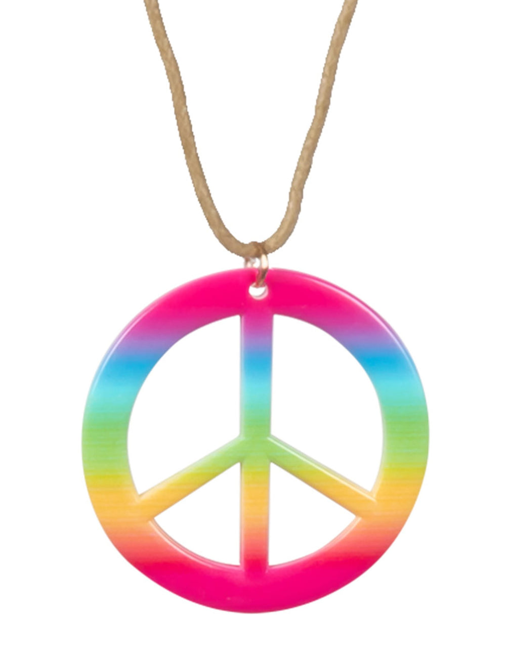 Kit accessoires hippie deluxe pour adulte arc-en-ciel