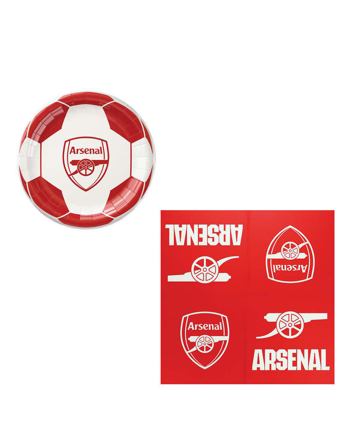 Arsenal Football Club születésnapi készlet 75 darabos
