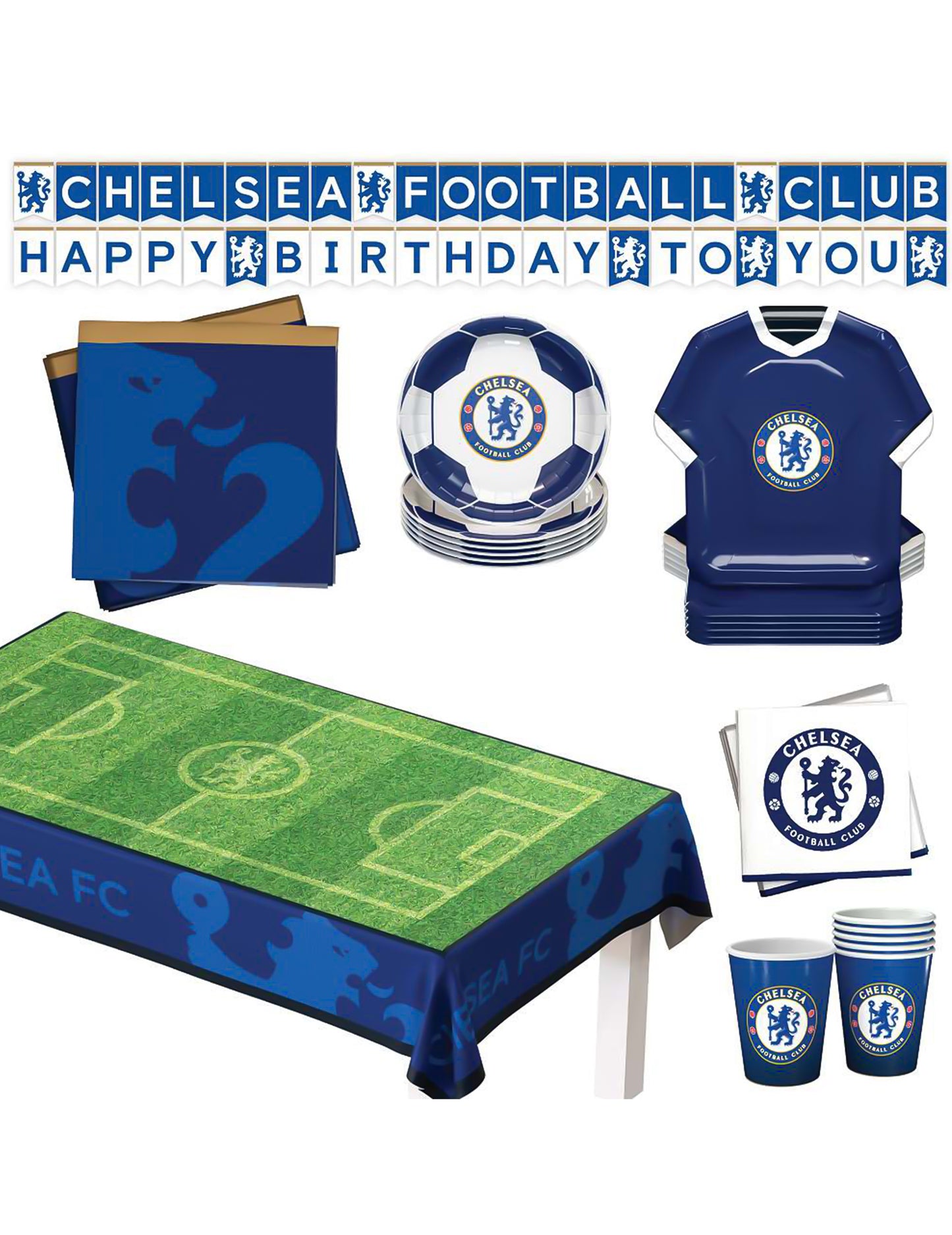 Chelsea Football Club születésnapi készlet 44 darabos