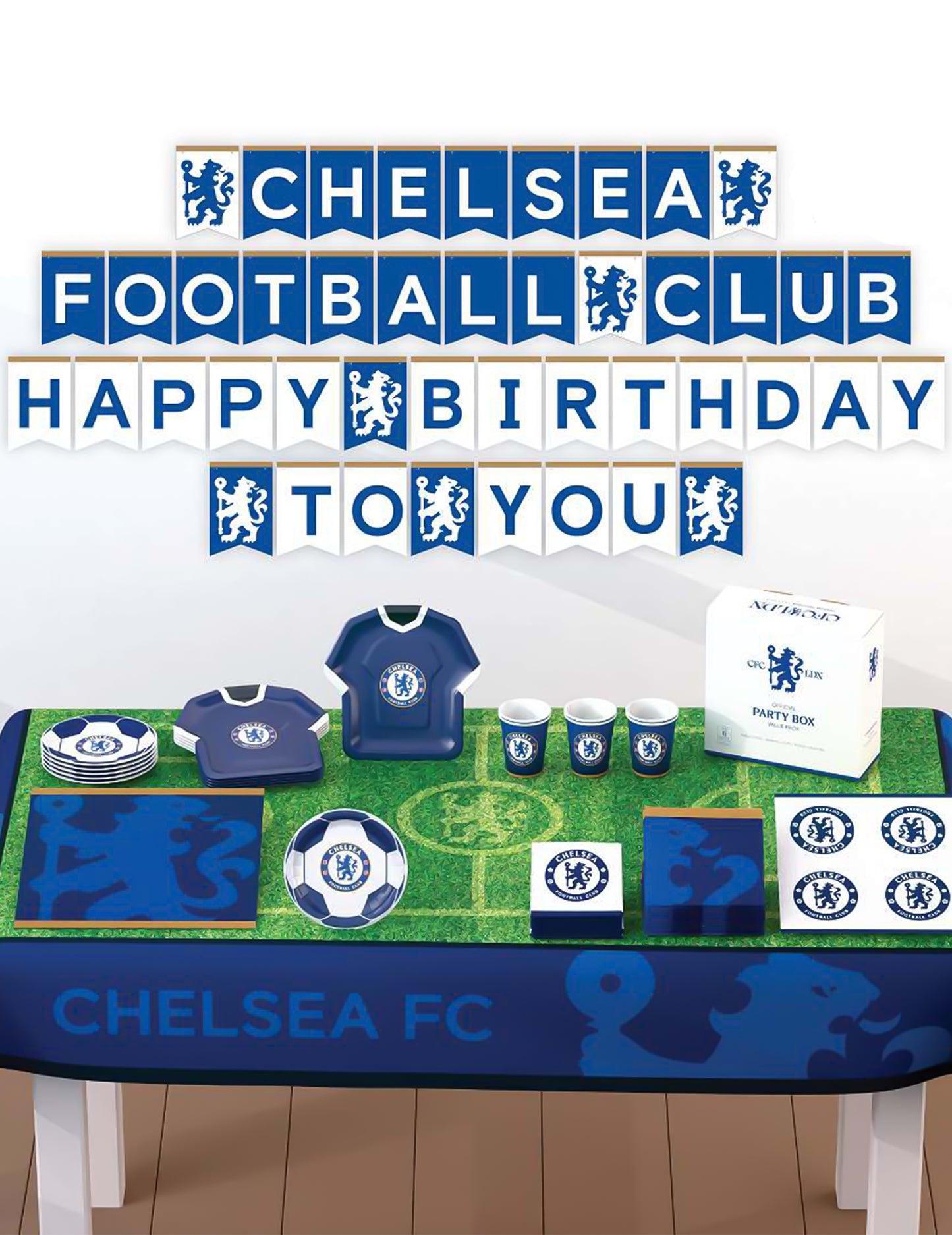 Chelsea Football Club születésnapi készlet 44 darabos
