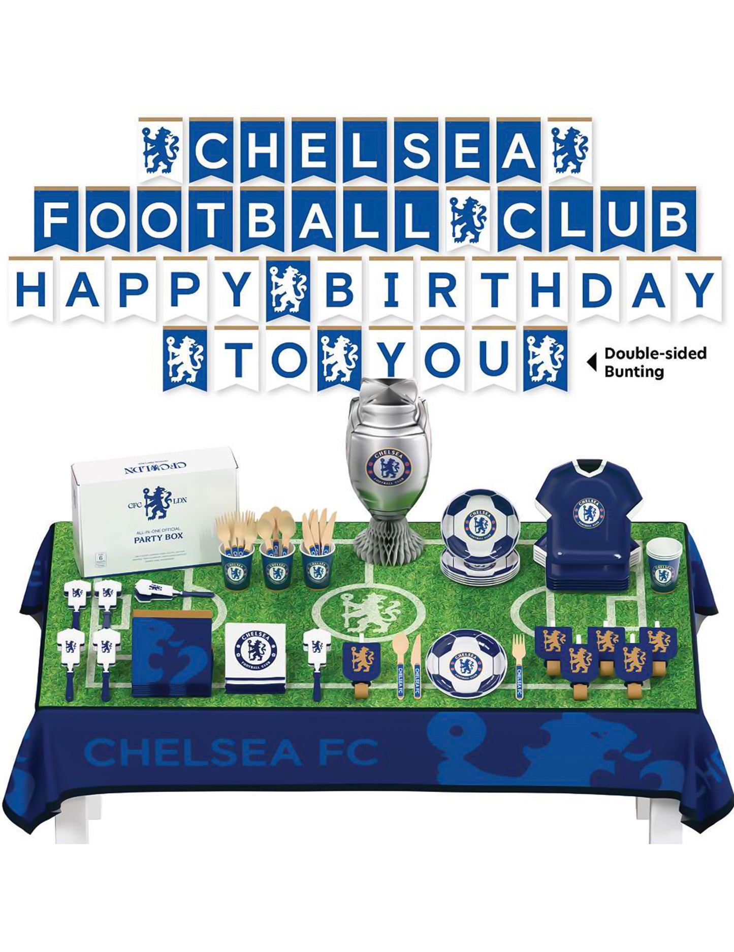 Chelsea Football Club születésnapi készlet 75 darabos