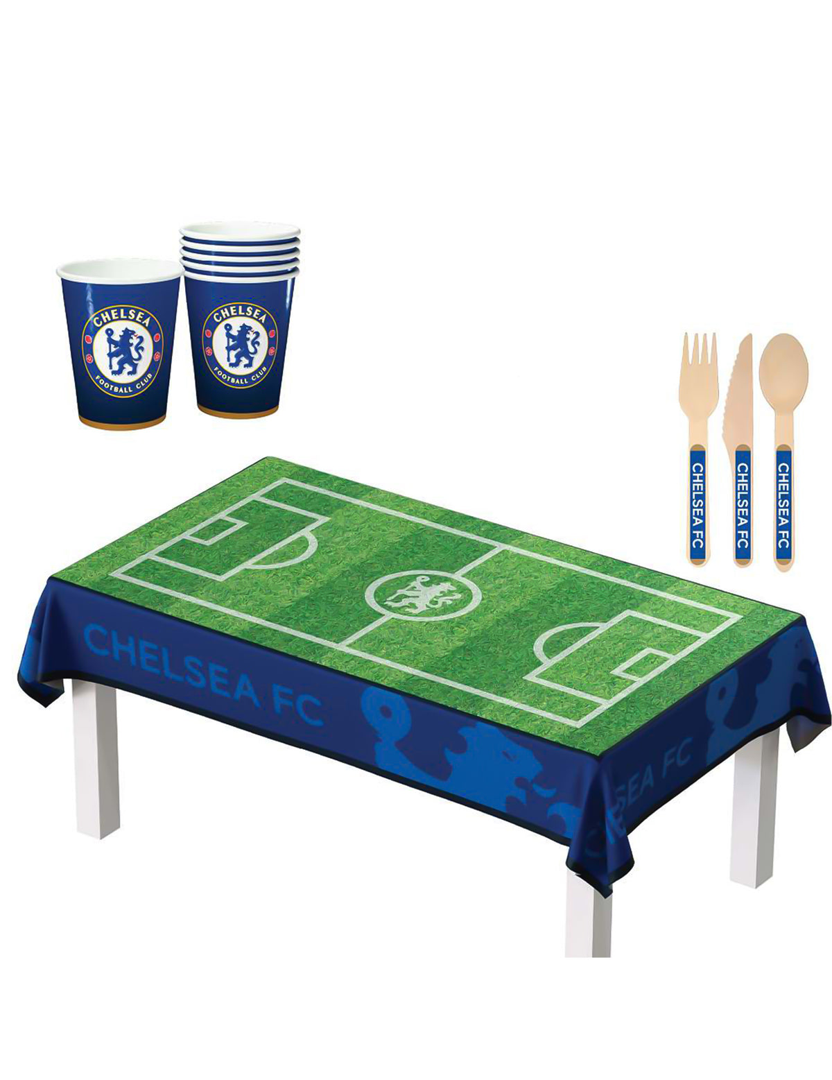 Chelsea Football Club születésnapi készlet 75 darabos