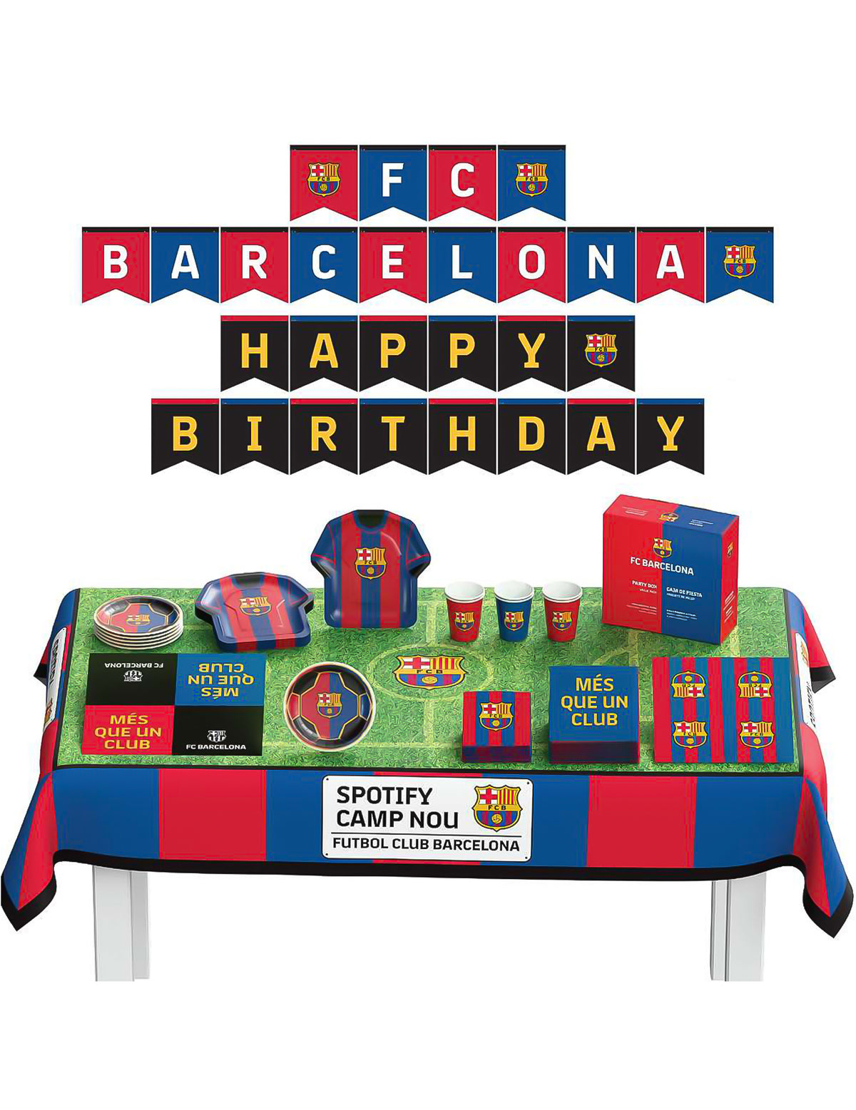 FC Barcelone születésnapi készlet 44 darabos