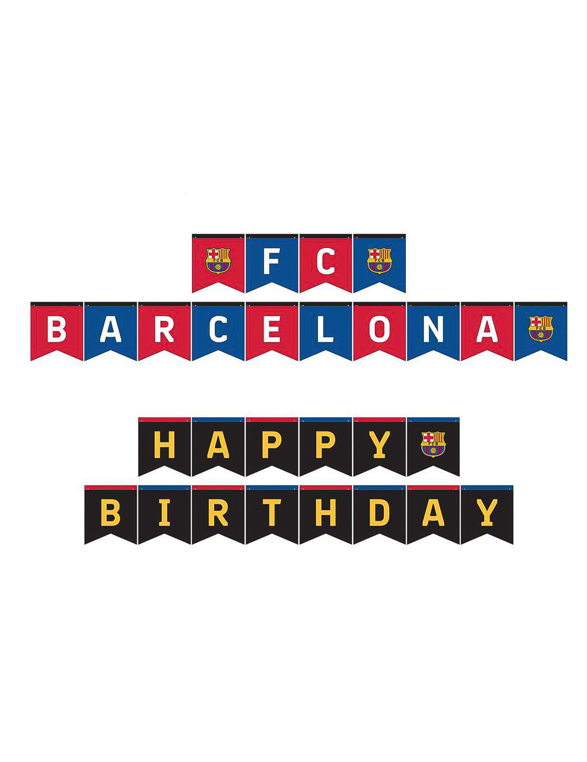 FC Barcelone születésnapi készlet 44 darabos