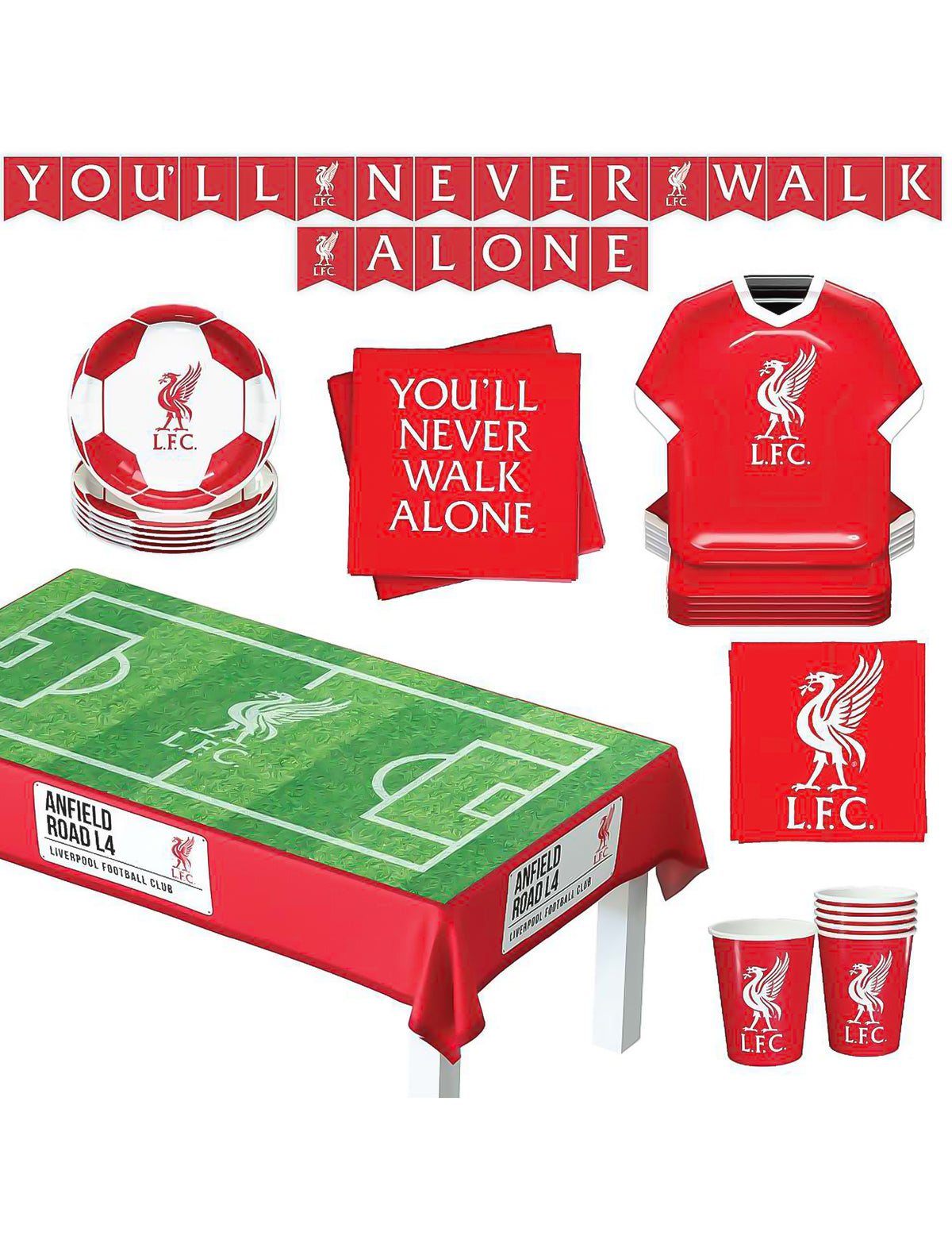 Liverpool Football Club születésnapi készlet 44 darabos