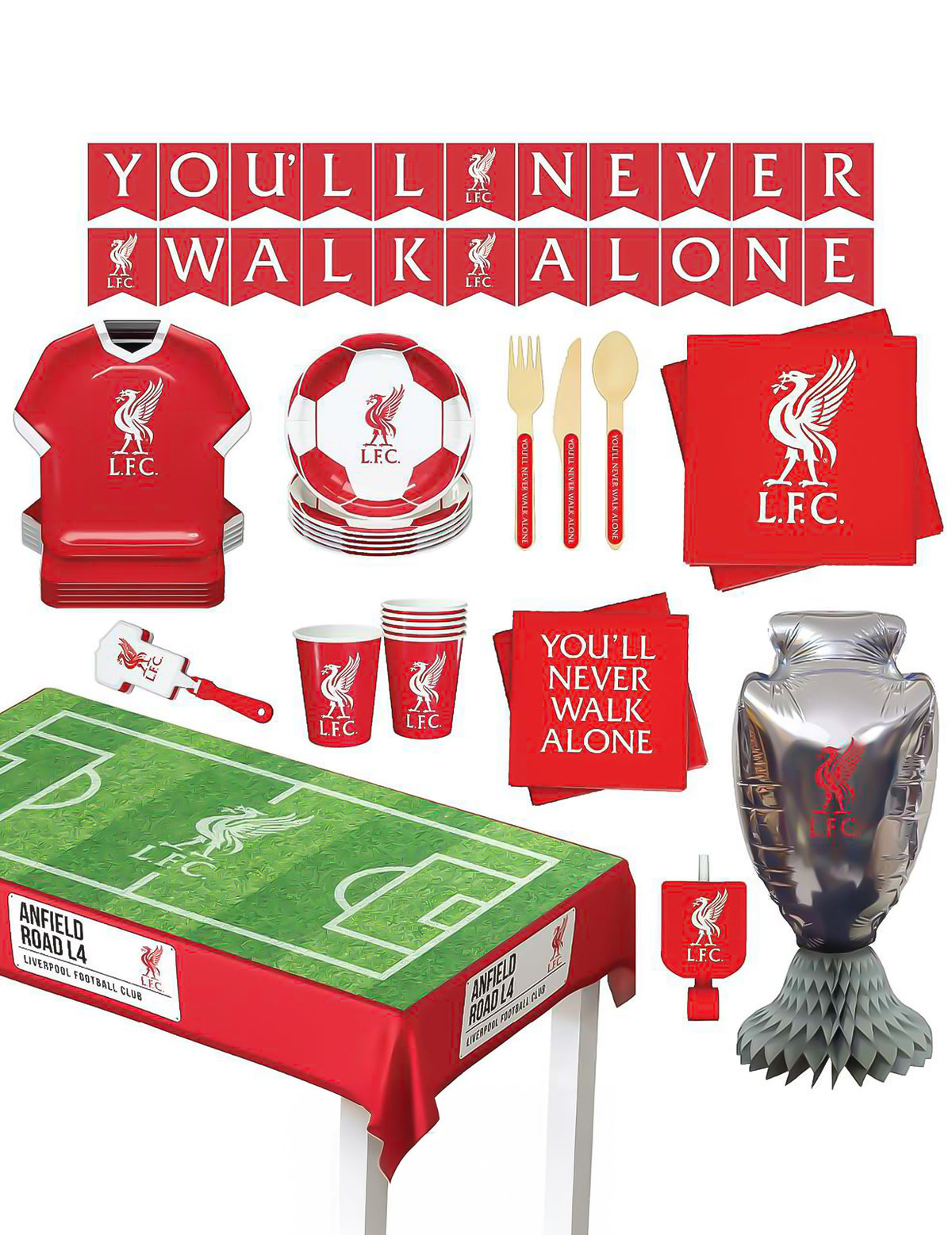 Liverpool Football Club születésnapi készlet 75 darabos