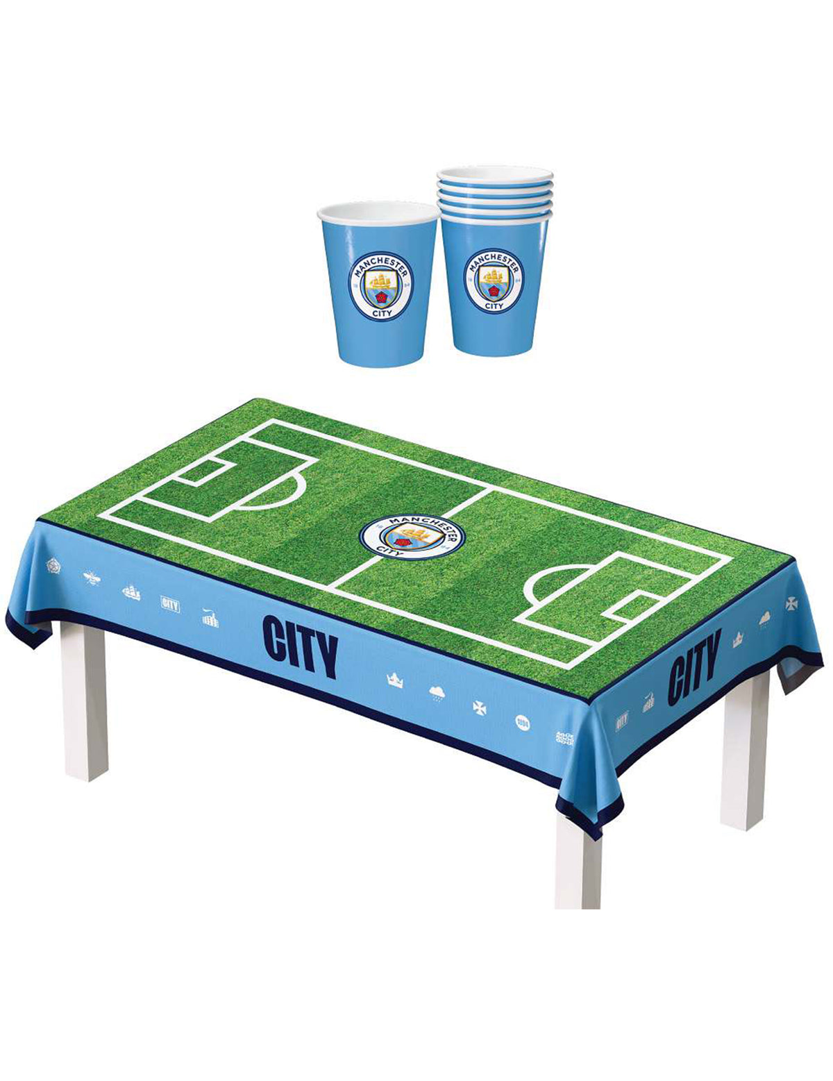 Manchester City Football Club születésnapi készlet 44 darabos