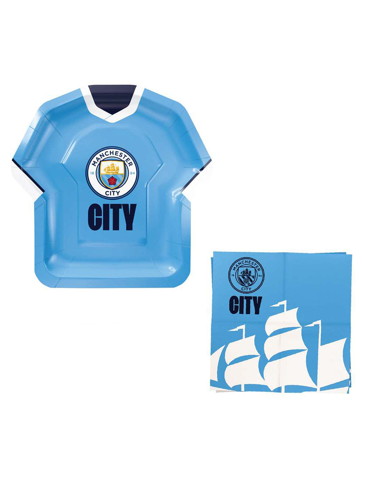 Manchester City Football Club születésnapi készlet 75 darabos