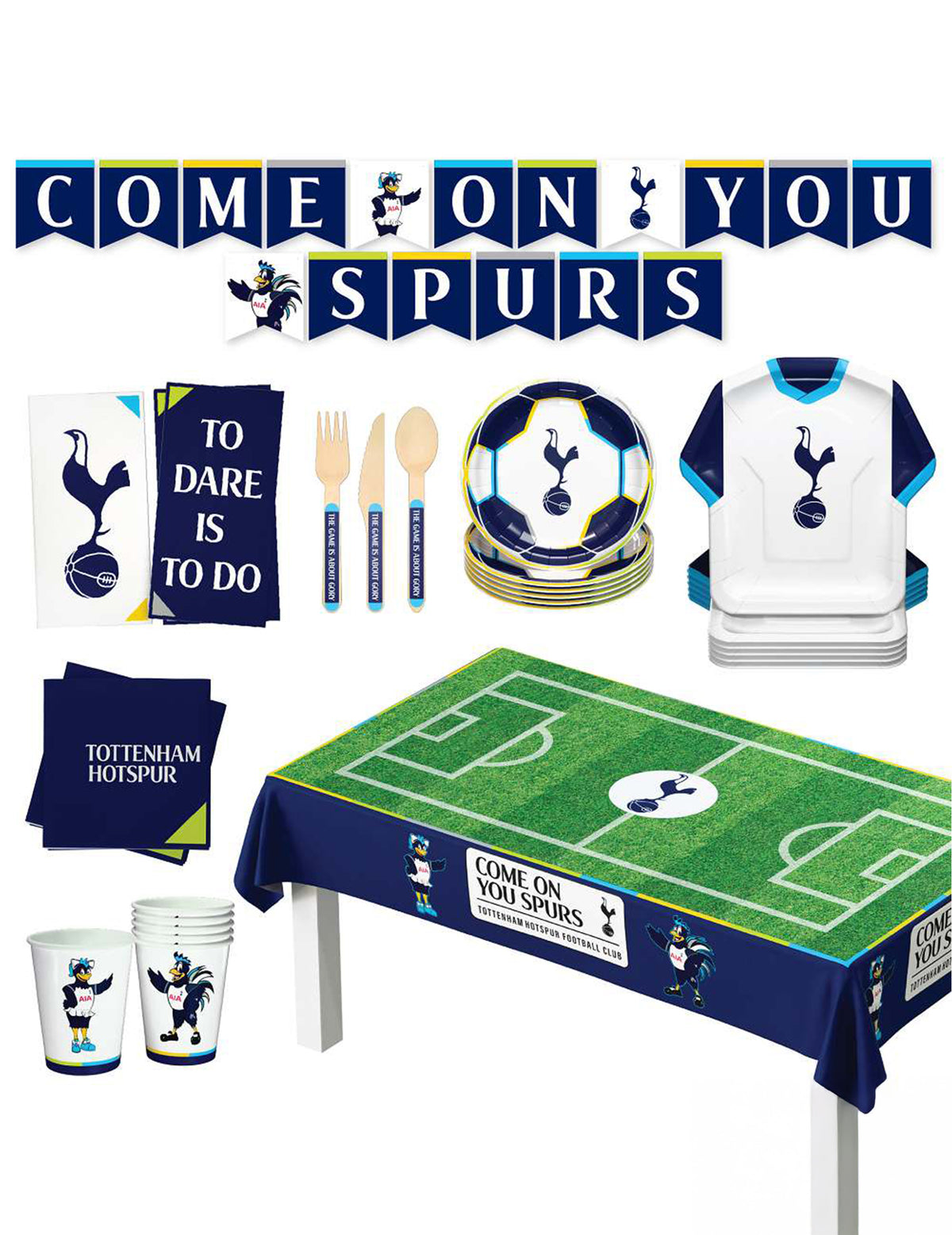 Tottenham Hotspur Football Club születésnapi készlet 44 darabos