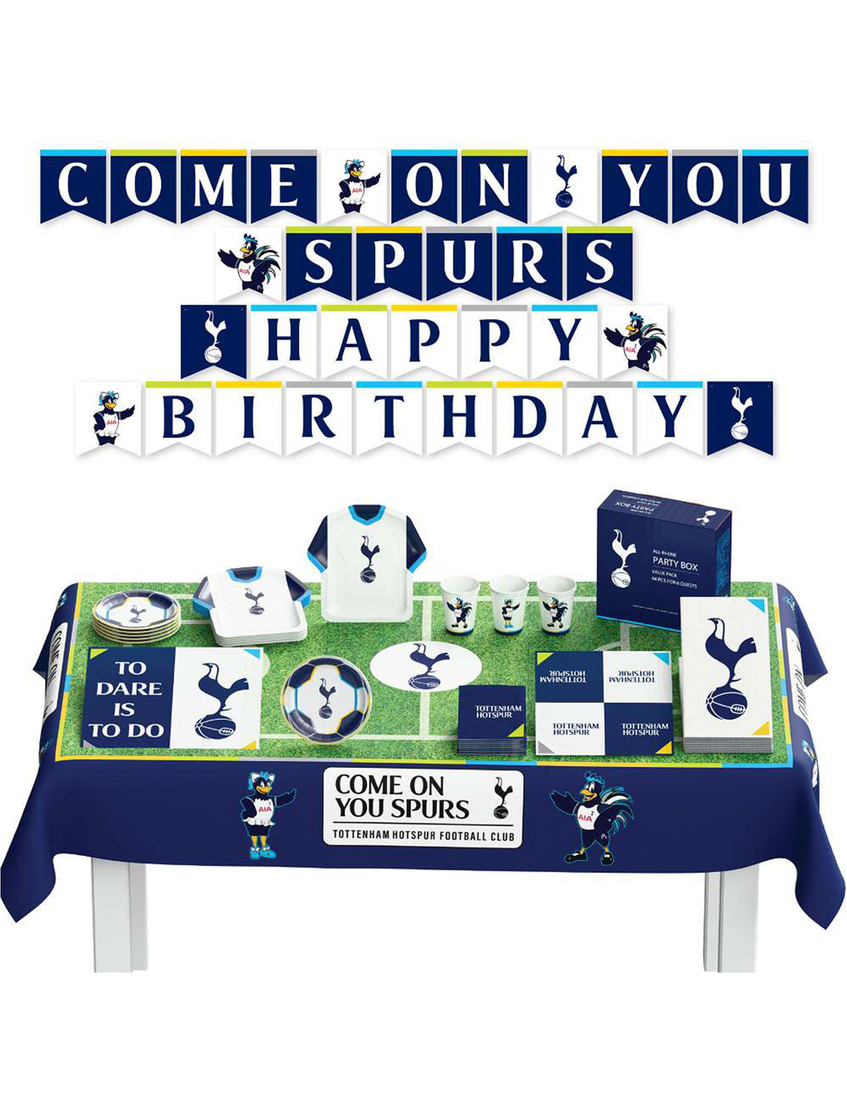 Tottenham Hotspur Football Club születésnapi készlet 44 darabos