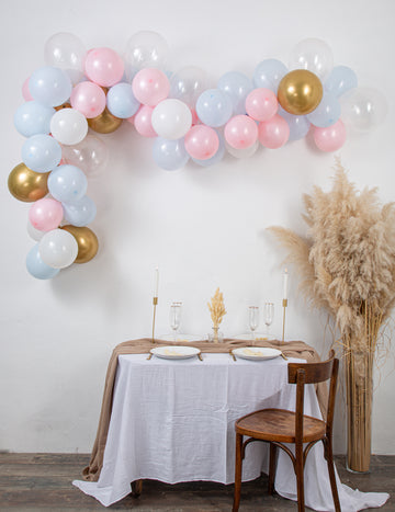 58 lufis nemfelfedő ívkészlet kék és rózsaszín színben