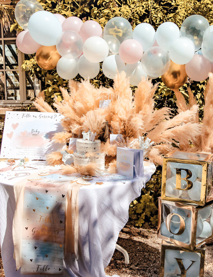 58 lufis nemfelfedő ívkészlet kék és rózsaszín színben