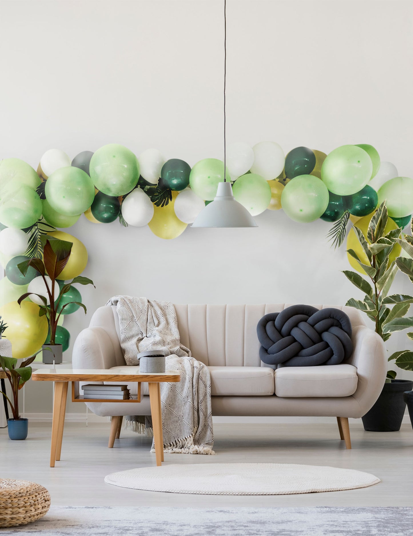 Trópusi lufi és dzsungel levélív készlet (70 lufi)