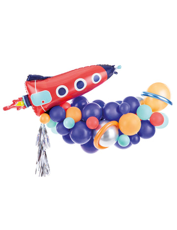 76 darabos űrbuli lufi ív készlet rakétával