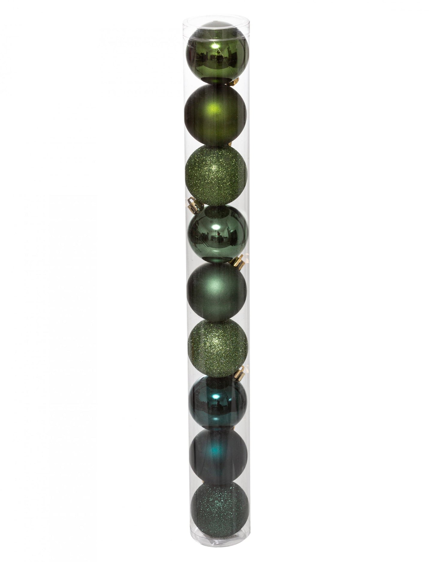 9 kékeszöld karácsonyfadísz 6 cm matt és fényes