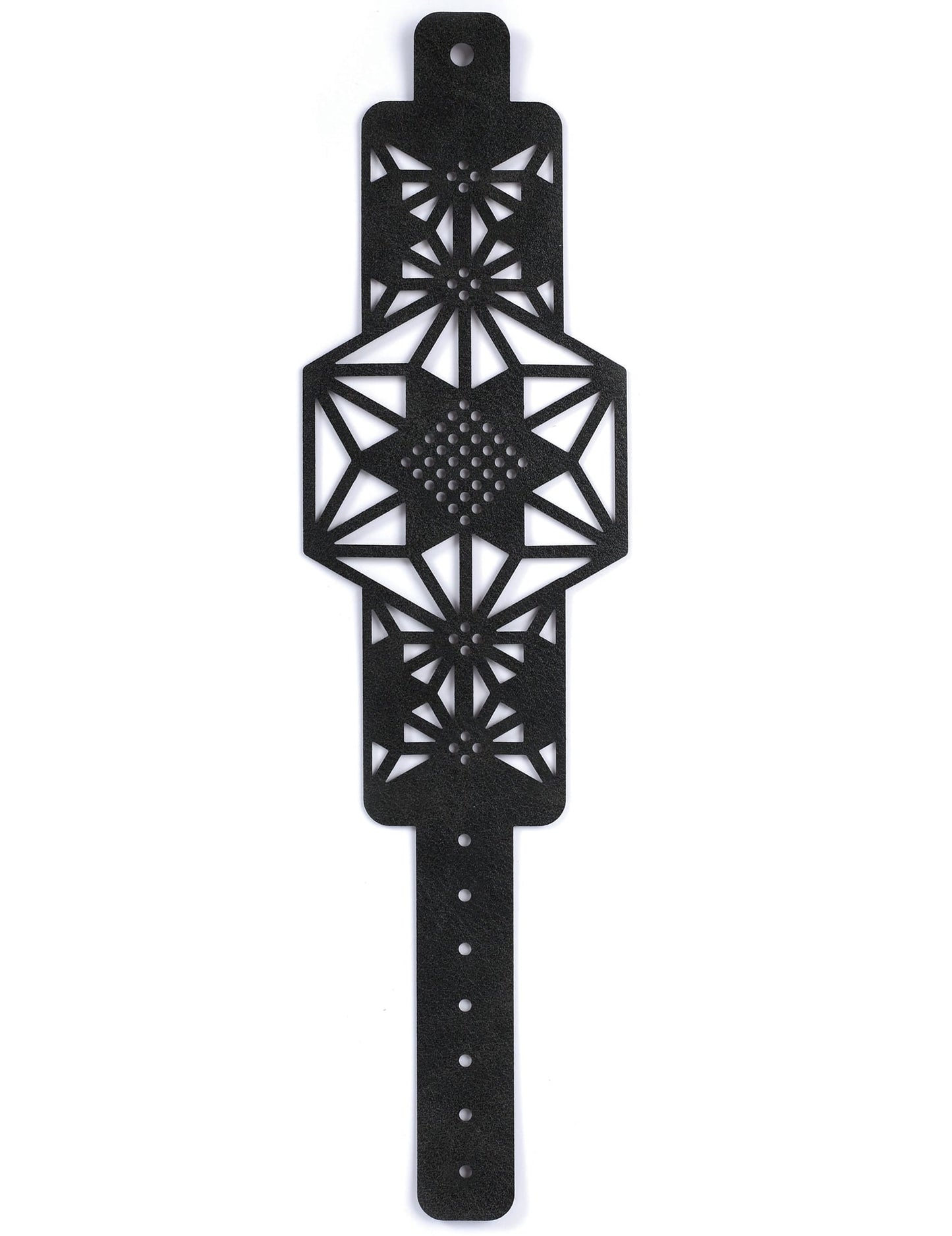 Vue à plat du kit bracelet à broder motif étoile