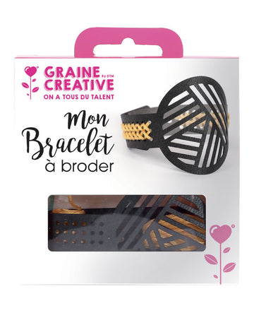 Fekete bőr geometrikus mintás hímzett karkötőkészlet felnőtteknek