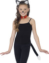 Kit chat noir pour enfant avec oreilles et queue