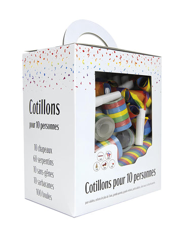 Többszínű parti kedvezményes készlet 10 ember számára